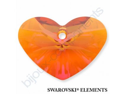SWAROVSKI ELEMENTS přívěsek - Crazy 4 U Heart, crystal astral pink, 17mm