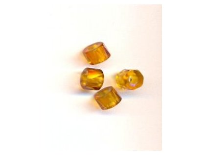 Skleněné broušené bavoráky topaz