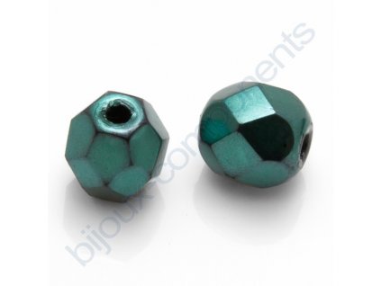 Ohňové korálky barvené, cca 4mm/ zelené