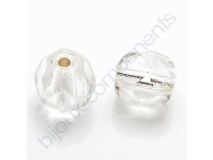 Ohňové korálky barvené, cca 6mm /crystal