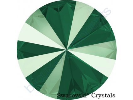 SWAROVSKI CRYSTALS kameny - Rivoli, crystal royal green, 14mm