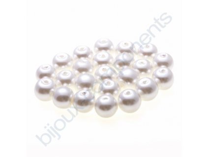 Skleněné voskované perle, cca 10mm