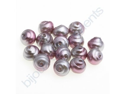 Skleněné voskované perle, cca 5x6mm