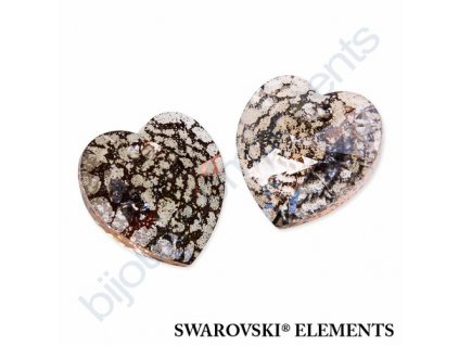 SWAROVSKI ELEMENTS přívěsek - XILION srdce, rose patina, 10,3x10mm