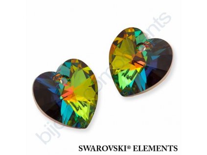 SWAROVSKI ELEMENTS přívěsek - XILION srdce, crystal VM, 10,3x10mm