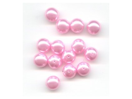 Skleněné voskované perle, růžová - díky složitým technologickým procesům při výrobě, nelze zajistit stejný odstín barev u jednotlivých velikostí.