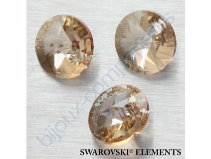 SWAROVSKI ELEMENTS přívěsek - XILION, crystal golden shadow, 12mm