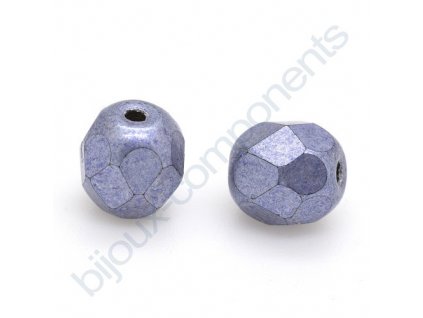 Skleněné ohňové korálky- metalické - sv.modro-fialové, vel.cca 4 mm
