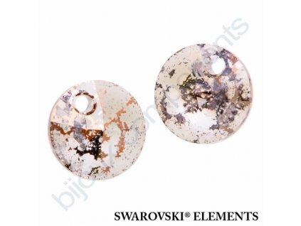 SWAROVSKI ELEMENTS přívěsek - XILION, crystal rose patina, 12mm