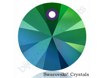 SWAROVSKI CRYSTALS přívěsek - XILION, crystal scarabeus green, 12mm