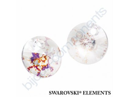 SWAROVSKI ELEMENTS přívěsek - XILION, crystal white patina, 12mm