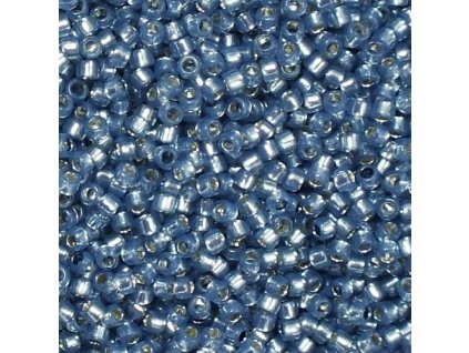 TOHO rokajl, Silver-Lined Milky Montana Blue, vel.1,5 mm, průtah 0,5 mm