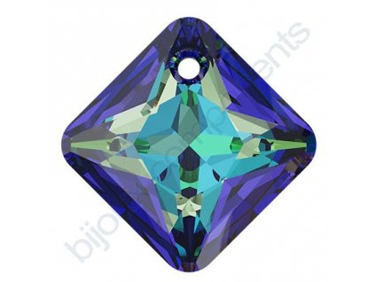 SWAROVSKI CRYSTALS přívěsek - Princess Cut, crystal bermuda blue, 16mm