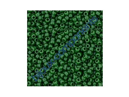 TOHO rokajl, Opaque Pine Green, vel.2,2 mm, průtah 0,8 mm