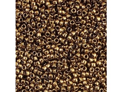 TOHO rokajl, Bronze, vel.3,1 mm, průtah 1,3 mm