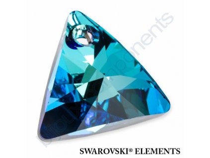 SWAROVSKI ELEMENTS přívěsek - XILION trojúhelník, crystal bermuda blue P, 16mm
