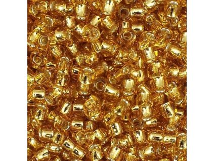 TOHO rokajl, Silver-Lined Med Topaz, vel.3,1 mm, průtah 1,3 mm