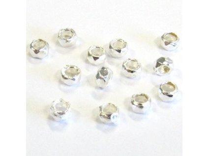 Zamačkávací rokajl facetovaný, vnitřní průměr cca 1,9mm