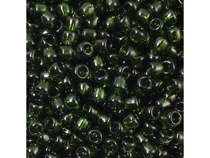 TOHO rokajl, Transparent Olivine, vel.2,2 mm, průtah 0,8 mm