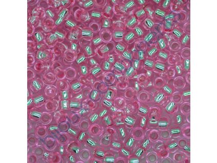 TOHO rokajl, Silver-Lined Pink, vel.2,2 mm, průtah 0,8 mm