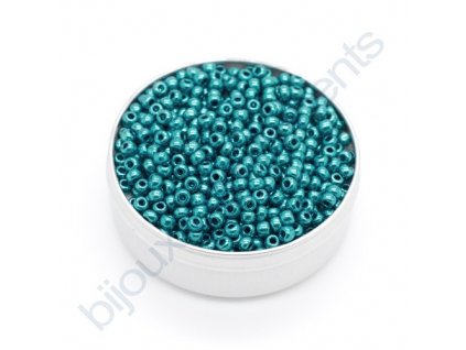 PRECIOSA rokajl - metalický blue zircon, 10/0 cca 2,3mm