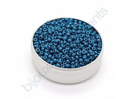 PRECIOSA rokajl - metalický modrý, 10/0 cca 2,3mm