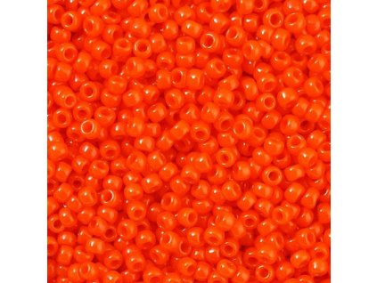 TOHO rokajl, Opaque Sunset Orange, vel.2,2 mm, průtah 0,8 mm