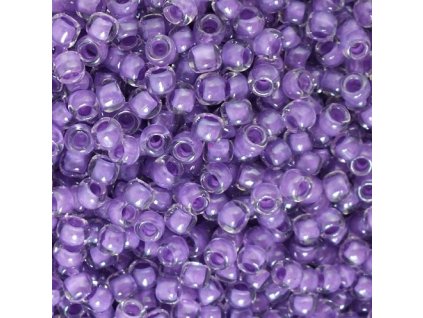 TOHO rokajl, Inside-Colour Crystal Wisteria Lined, vel.3,1 mm, průtah 1,3 mm