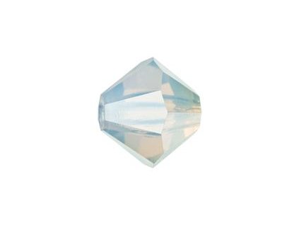 PRECIOSA - MC Bead Rondelle, white opal, cca 4mm