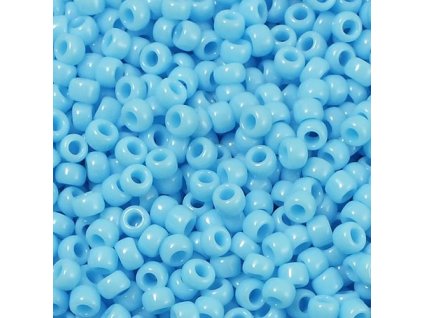 TOHO rokajl, Opaque Blue Turquoise, vel.3,1 mm, průtah 1,3 mm
