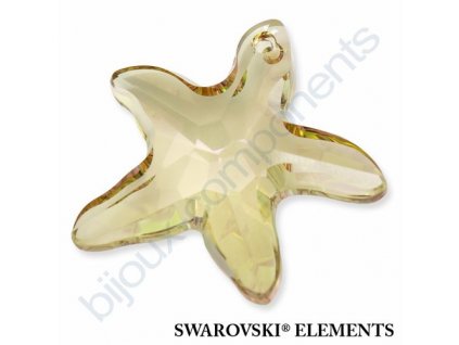 SWAROVSKI ELEMENTS přívěsek - Mořská hvězda, crystal lumin green, 20mm