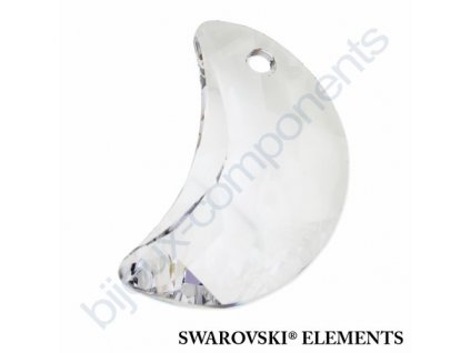 SWAROVSKI ELEMENTS přívěsek - měsíc, crystal, 20mm