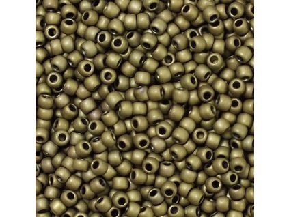 TOHO rokajl, Frosted Antique Bronze, vel.3,1 mm, průtah 1,3 mm