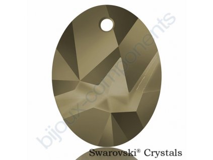 SWAROVSKI CRYSTALS přívěsek - Kaputt Oval, crystal metallic light gold, 26mm