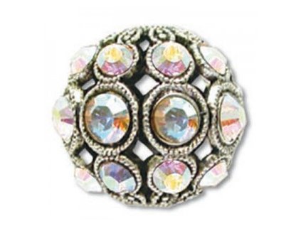 Šatonové kuličky s kameny SWAROVSKI ELEMENTS, cca 8mm