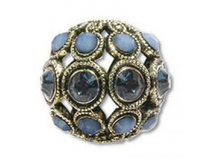 Šatonové kuličky s kameny SWAROVSKI ELEMENTS, cca 8mm