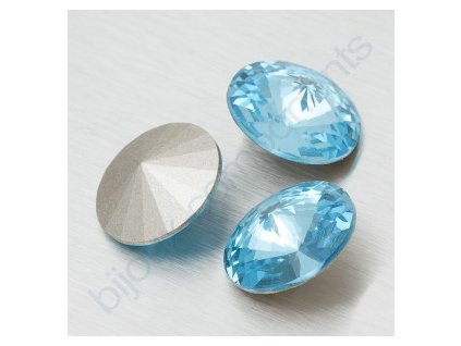 SWAROVSKI ELEMENTS kameny - Rivoli Chaton, aquamarine, 14mm