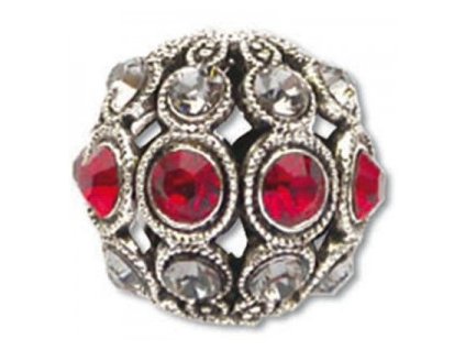Šatonové kuličky s kameny SWAROVSKI ELEMENTS, cca 8mm