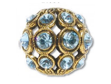 Šatonové kuličky s kameny SWAROVSKI ELEMENTS, cca 13mm