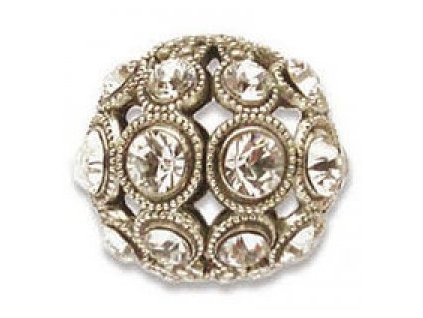Šatonové kuličky s kameny SWAROVSKI ELEMENTS, cca 13mm