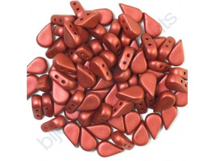 Amos® par Puca®, red metallic mat, 8x5x3 mm