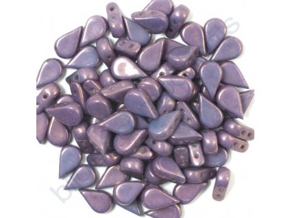 Amos® par Puca®, opaque mix amethyst gold ceramic look, 8x5x3 mm