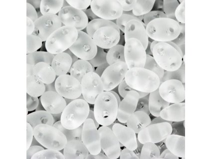 7058 preciosa rokajl twin 2 5 5mm crystal mat