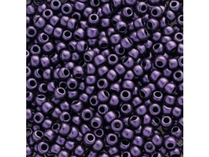 TOHO rokajl, Hybrid Metallic Suede Purple, vel.2,2 mm, průtah 0,8 mm