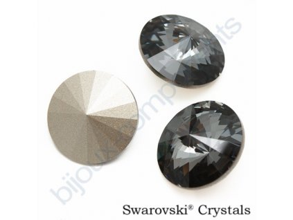 SWAROVSKI ELEMENTS kameny - Rivoli Chaton, crystal silvernight F, SS47 (cca 10mm)