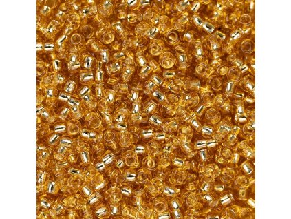 TOHO rokajl, Silver-Lined Med Topaz, vel.2,2 mm, průtah 0,8 mm