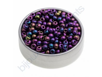 PRECIOSA rokajl - fialový iris, 11/0 cca 2,1 mm