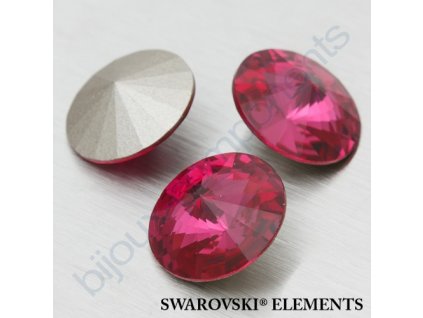 SWAROVSKI ELEMENTS kameny - Rivoli Chaton, fuchsia F, SS47 (cca 10mm)