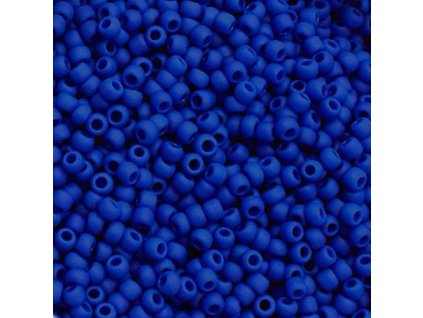 TOHO rokajl, Opaque Frosted Navy Blue, vel.3,1 mm, průtah 1,3 mm