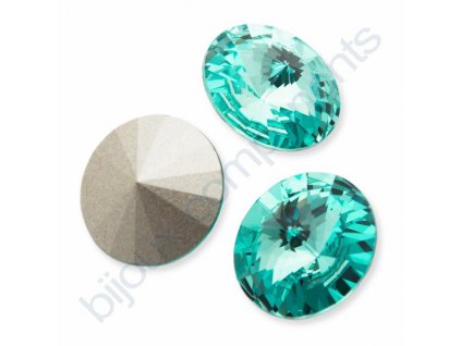 SWAROVSKI ELEMENTS kameny - Rivoli Chaton, light turquoise F, SS39 (cca 8mm)